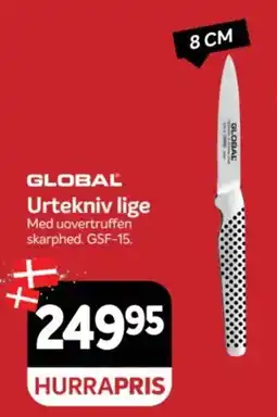 Din Isenkræmmer Global urtekniv lige tilbud