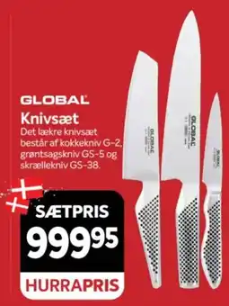 Din Isenkræmmer Global knivsæt tilbud