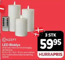 Din Isenkræmmer Concept Led Bloklys tilbud