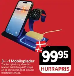 Din Isenkræmmer 3-i-1 Mobilopladere tilbud