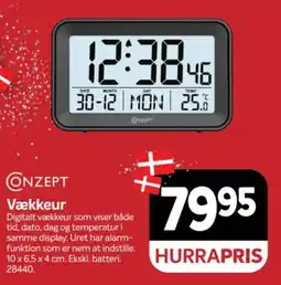 Din Isenkræmmer Conzept Vækkeur tilbud