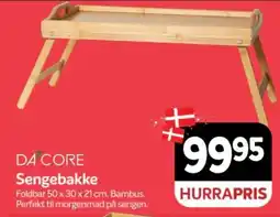 Din Isenkræmmer Da'core Sengebakke tilbud