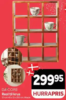 Din Isenkræmmer DaCore Reol til krus tilbud
