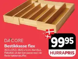 Din Isenkræmmer Da'core Bestikkasse flex tilbud