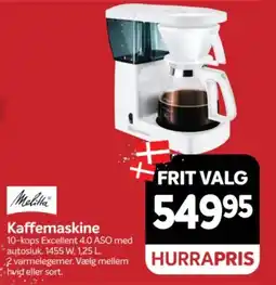 Din Isenkræmmer Melitta Kaffemaskine tilbud