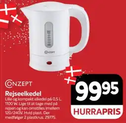 Din Isenkræmmer Conzept Rejseelkedel tilbud
