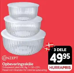 Din Isenkræmmer Concept Opbevaringsskåle tilbud
