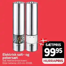 Din Isenkræmmer Concept elektrisk salt- og pebersæt tilbud