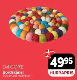 Din Isenkræmmer Da'core bordskåner tilbud