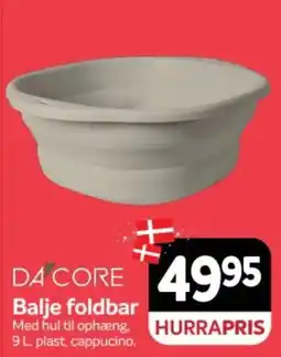 Din Isenkræmmer Da'core balje foldbar tilbud