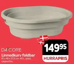 Din Isenkræmmer DaCore Linnedkurv foldbar tilbud