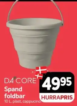 Din Isenkræmmer Da Core Spand foldbar tilbud