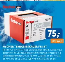 Davidsen FISCHER TERRASSESKRUER FTS-ST tilbud
