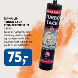 Davidsen DANA LIM TURBO TACK MONTERINGSLIM tilbud