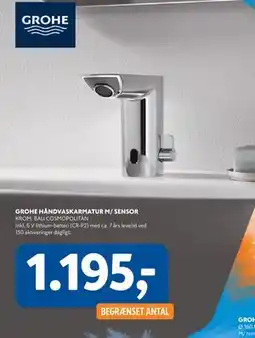 Davidsen GROHE HÅNDVASKARMATUR M/ SENSOR tilbud