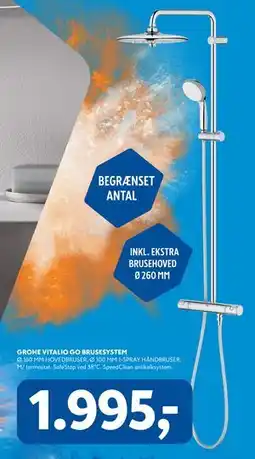 Davidsen GROHE VITALIO GO BRUSESYSTEM tilbud