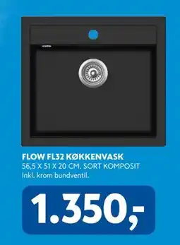 Davidsen FLOW FL32 KØKKENVASK tilbud