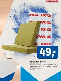 Davidsen ROCKWOOL A-BATTS tilbud