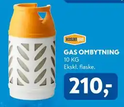 Davidsen GAS OMBYTNING tilbud