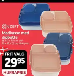 Din Isenkræmmer Madkasse med dipbøtte tilbud