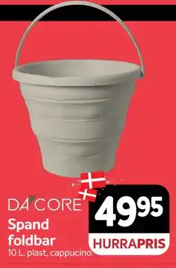 Din Isenkræmmer DA CORE Spand foldbar tilbud