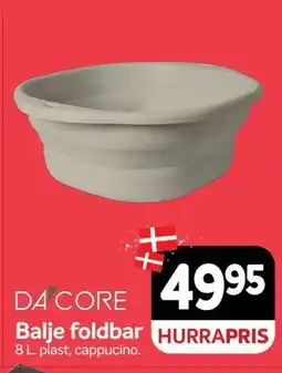 Din Isenkræmmer DA CORE Balje foldbar tilbud