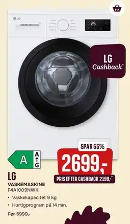 Skousen LG Vaskemaskine F4A1009NWK tilbud