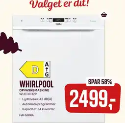 Skousen Whirlpool opvaskemaskine tilbud