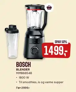 Skousen BOSCH BLENDER MMB6654B tilbud