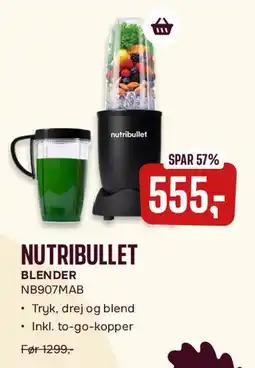 Skousen NUTRIBULLET BLENDER NB907MAB tilbud
