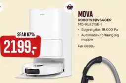 Skousen Mova robotstøvsuger MO-RLE21SE-1 tilbud