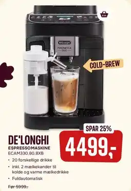 Skousen DE'LONGHI ESPRESSOMASKINE ECM330.80.BXB tilbud