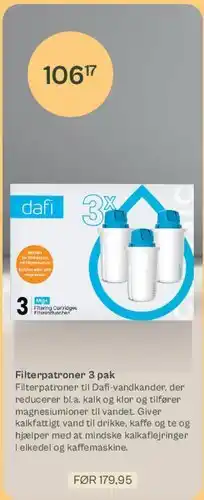 Helsam Filterpatroner 3 pak tilbud