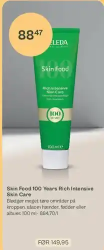 Helsam Weleda Skin Food 100 Years Rich Intensive Skin Care tilbud
