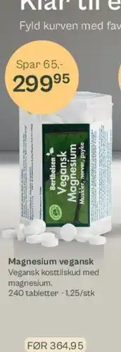 Helsam Magnesium vegansk tilbud