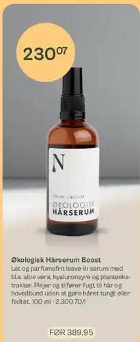 Helsam Økologisk Hårserum Boost tilbud