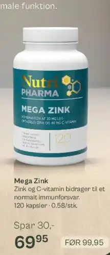 Helsam Mega Zink tilbud