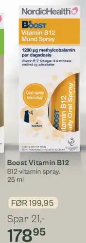 Helsam Boost Vitamin B12 Mund Spray tilbud
