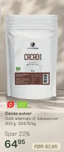 Helsam Cacao pulver tilbud