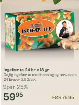 Helsam Ingefær te tilbud
