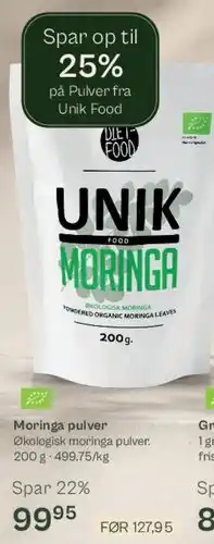 Helsam UNIK Moringa pulver tilbud