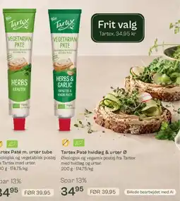 Helsam Tartex Paté tilbud