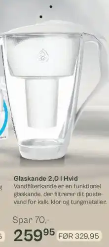 Helsam Glaskande 2,0 l Hvid tilbud