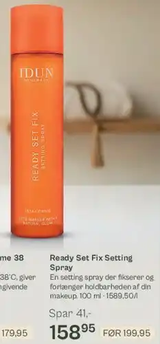 Helsam Ready Set Fix Setting Spray tilbud