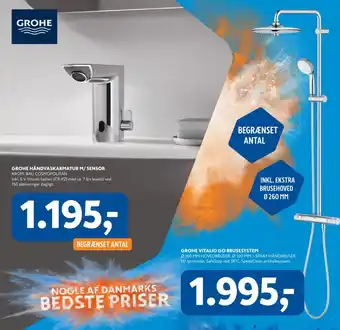 Grohe håndvaskarmatur m/sensor