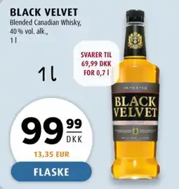 Scandinavian Park Black Velvet Blended Canadian Whisky tilbud