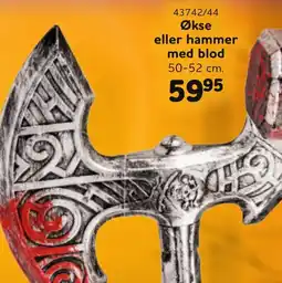Buddy Leg Økse eller hammer med blod tilbud