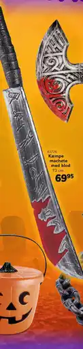 Buddy Leg Kæmpe machete med blod tilbud