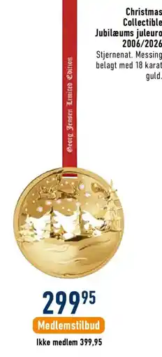 Imerco Graag Jensen Limited Edition Christmas Collectible Jubilæums juleuro 2006/2026 tilbud