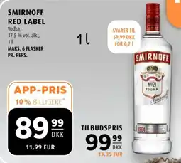 Scandinavian Park Smirnoff red label tilbud